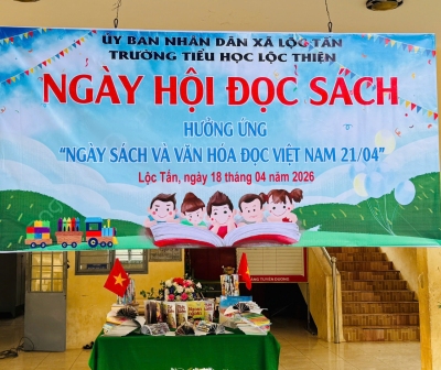 TRƯỜNG TIỂU HỌC LỘC THIỆN  TỔ CHỨC NGÀY HỘI ĐỌC SÁCH HƯỞNG ỨNG “NGÀY SÁCH VÀ VĂN HÓA ĐỌC VIỆT NAM 21/4”, NĂM HỌC 2025–2026