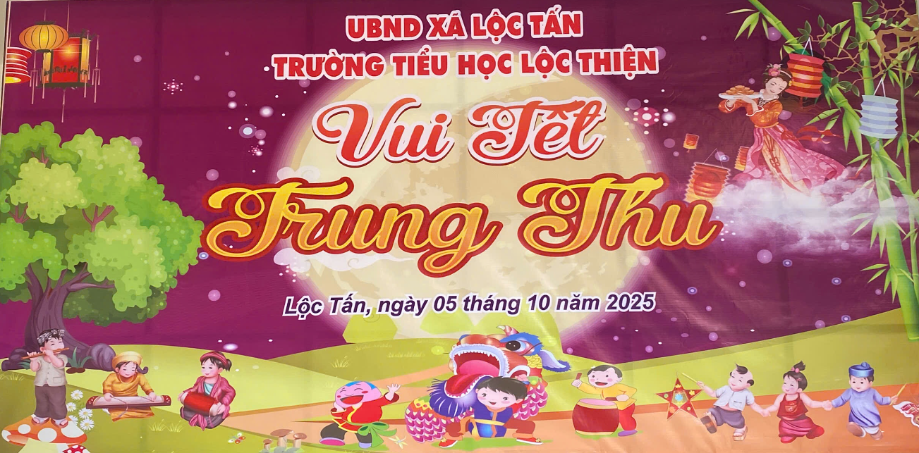 VUI TẾT TRUNG THU NĂM 2025  TẠI TRƯỜNG TIỂU HỌC LỘC THIỆN, XÃ LỘC TẤN
