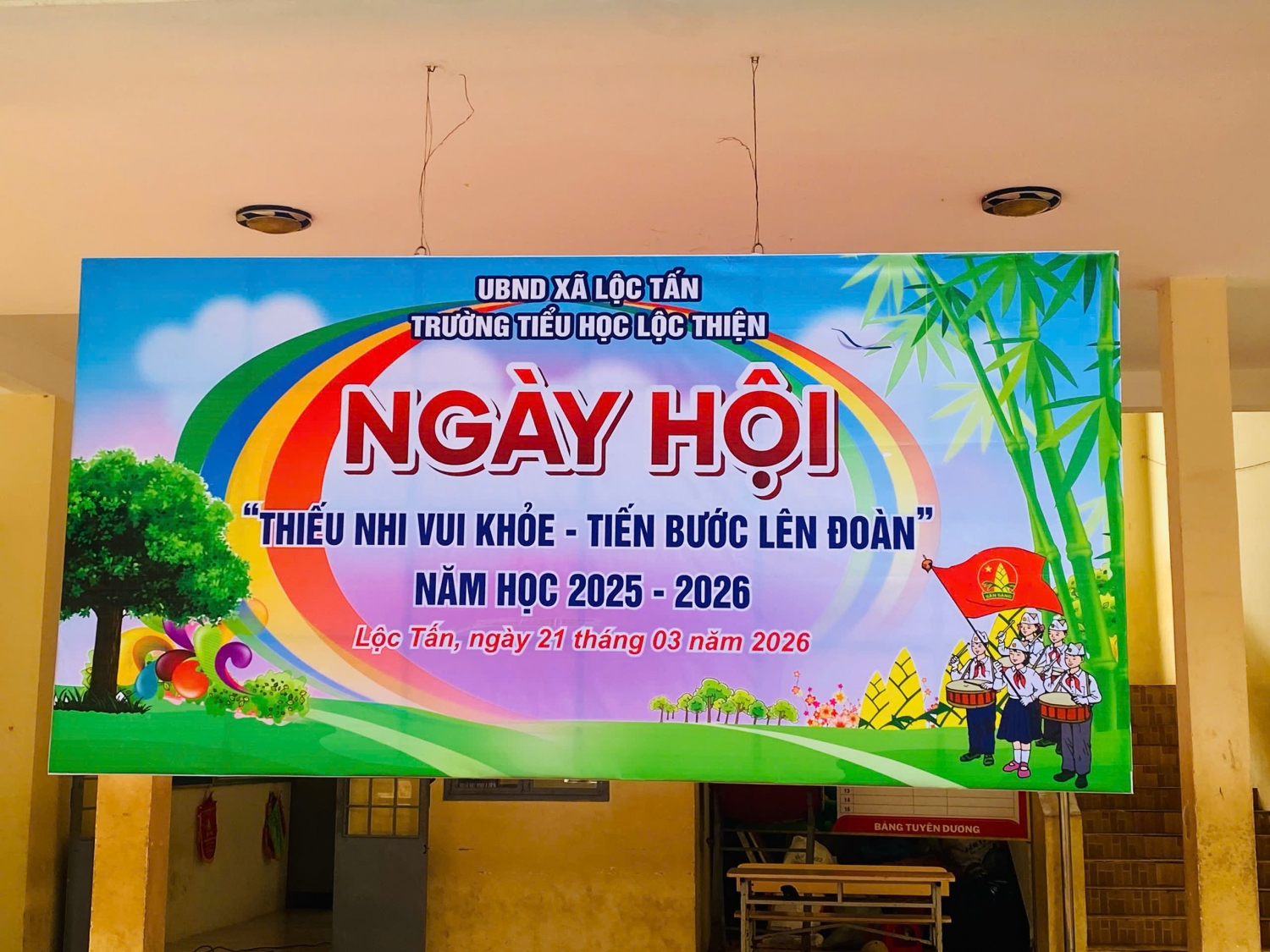 NGÀY HỘI “THIẾU NHI VUI KHỎE - TIẾN BƯỚC LÊN ĐOÀN” NĂM HỌC 2025 - 2026 TẠI TRƯỜNG TIỂU HỌC LỘC THIỆN
