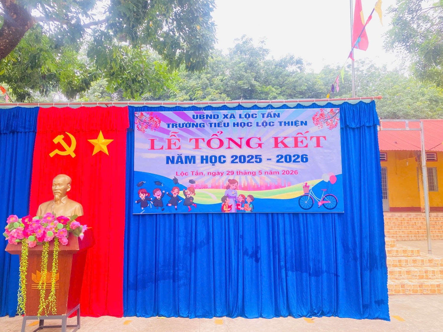 TRƯỜNG TIỂU HỌC LỘC THIỆN TỔ CHỨC LỄ TỔNG KẾT NĂM HỌC 2025 – 2026